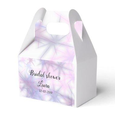 Simple minimal add name bridal shower bride throw favor boxes