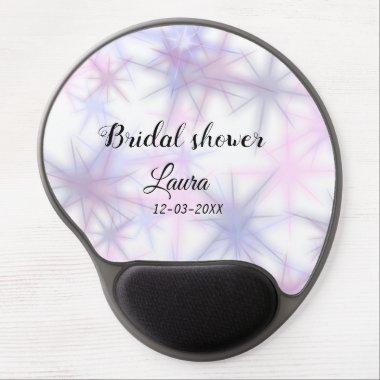 Simple minimal add name bridal shower bride throw gel mouse pad