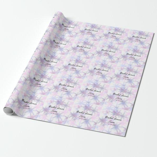 Simple minimal add name  bride throw wrapping paper