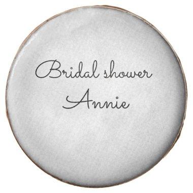 simple minimal add your name text bridal shower t chocolate covered oreo