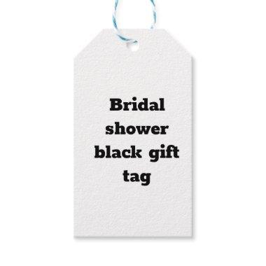 SIMPLE MINIMAL bridal shower GIFT TAGS