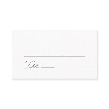 Simple Minimal Modern Calligraphy Flat Wedding Place Invitations