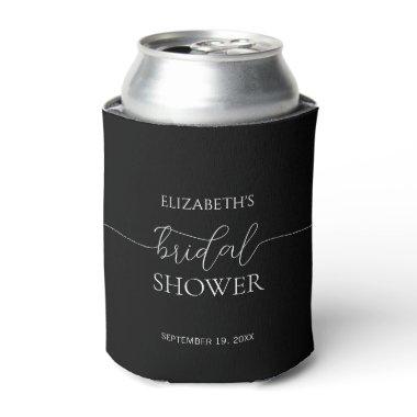 Simple Minimal Script Black & White  Can Cooler