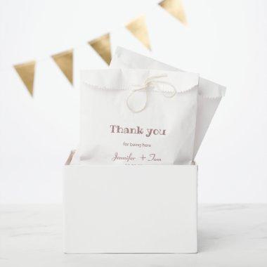 simple minimal wedding thank you favor bag