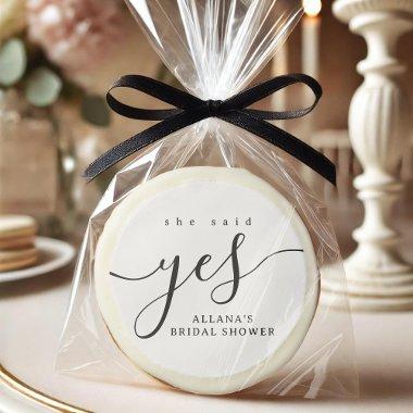 Simple Minimalist Black and White  Sugar Cookie