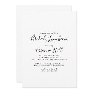 Simple Minimalist Bridal Luncheon