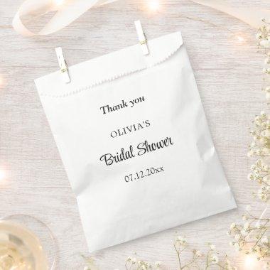Simple Minimalist Bridal Shower Favor Bags