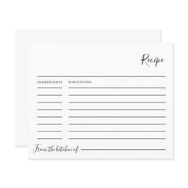 Simple Minimalist  Recipe