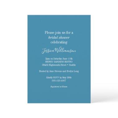 Simple Minimalist Classic Chic Blue