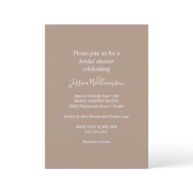 Simple Minimalist Classic Chic Brown