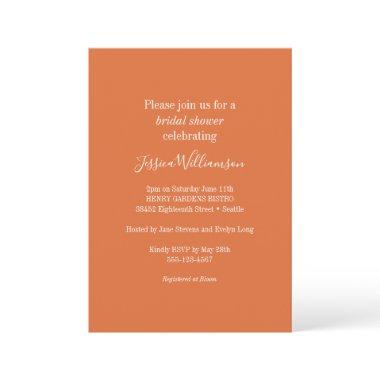 Simple Minimalist Classic Orange