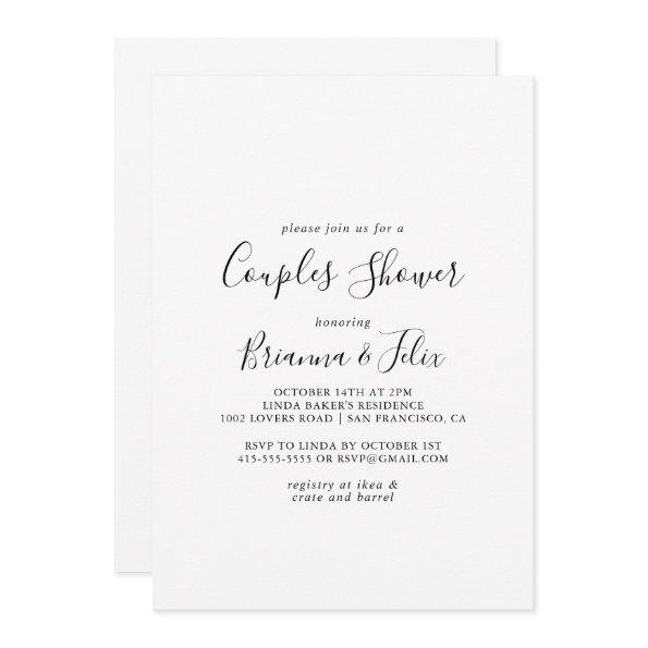 Simple Minimalist Couples Shower