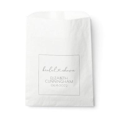 Simple Minimalist Elegant Chic Heart  Favor Bag