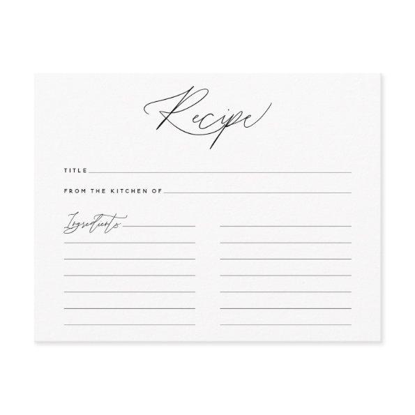 Simple Minimalist Type Script Recipe