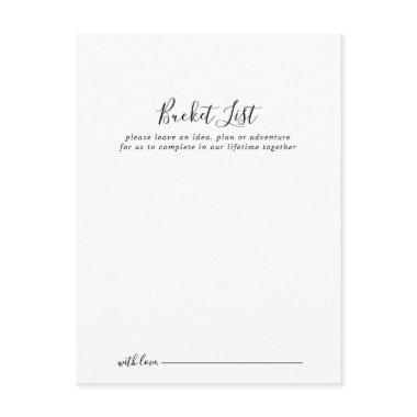 Simple Minimalist Wedding Bucket List
