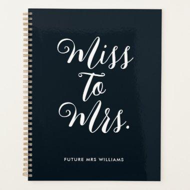 Simple Miss to Mrs Modern Wedding Planner Notebook