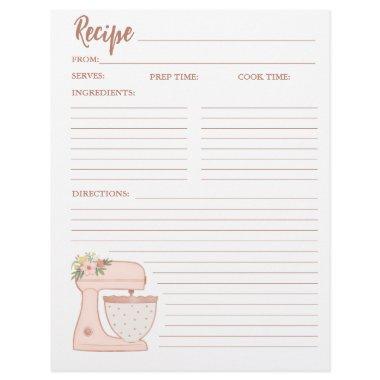 Simple Mixer Floral Cake Bakery Recipe  Flyer