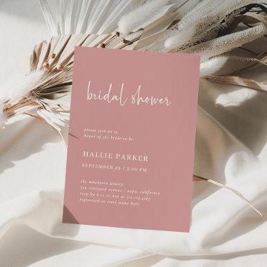 Simple Modern and Minimalist | Bridal Shower Invitations
