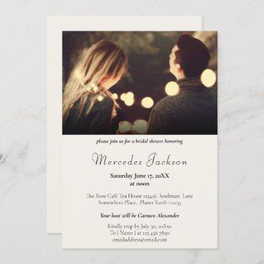 Simple Modern and Stylish With Initial Wedding Invitations