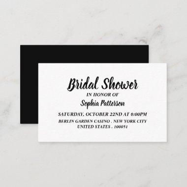 Simple & Modern, Bridal Shower Ticket Invitations
