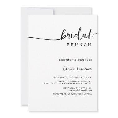 Simple Modern Handwritten Script Bridal Brunch