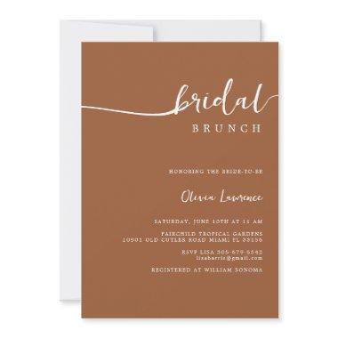 Simple Modern Handwritten Script Bridal Brunch