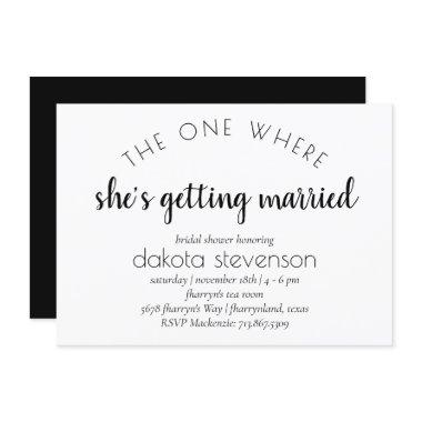 Simple Modern Script | One Where She Gets Married