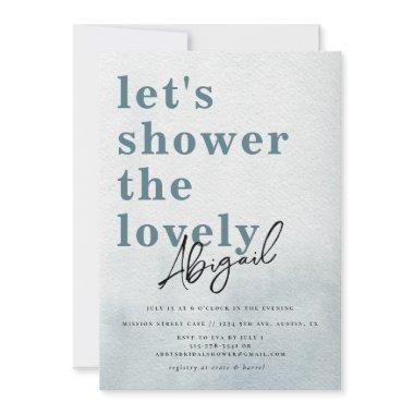 Simple Modern Watercolor Teal