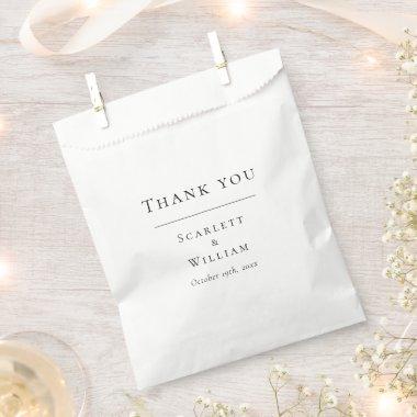 Simple Modern Wedding Favor Bag