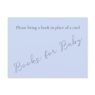 Simple Monogram Minimalist Beau Blue Book for Baby Post