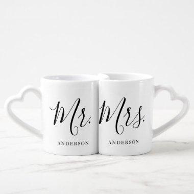 Simple Mr. & Mrs. Love Mugs