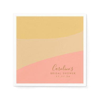 Simple Organic Sherbet Pastel Custom  Napkins