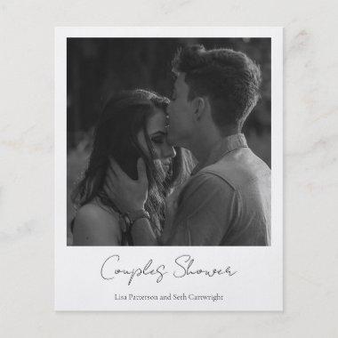 Simple Photo Budget Couples Shower Invitations Flyer
