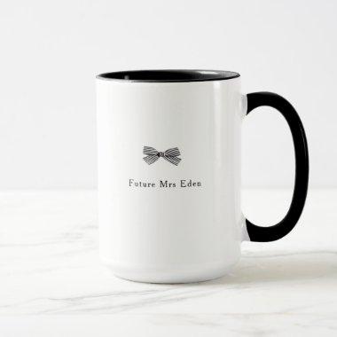 Simple Pretty Bow Future Mrs Bridal Shower Gift Mug