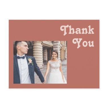 Simple Retro Vibes | Old Rose Wedding Thank You Po Post