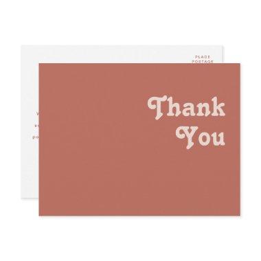 Simple Retro Vibes | Old Rose Wedding Thank You Post
