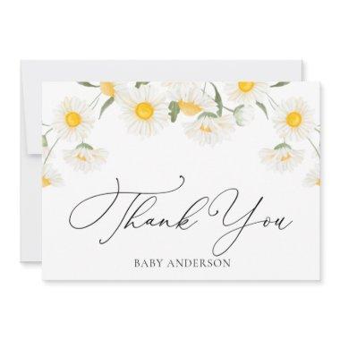 Simple Rustic Daisy Flower Thank You PostInvitations