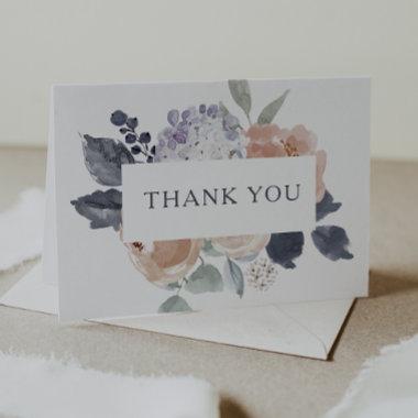 Simple Rustic Floral Thank You Invitations