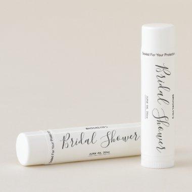 Simple Script Bridal Shower Lip Balm