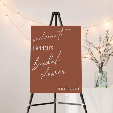 Simple Terracotta Typography  Foam Board