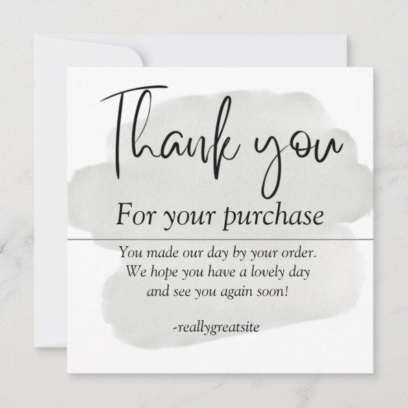 simple thank you Invitations