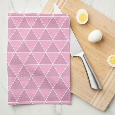 Simple Tringle Pattern Purple Kitchen Towel
