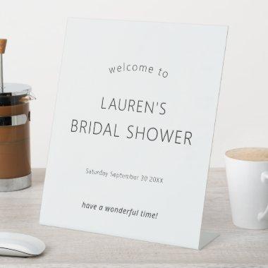 Simple Typography Any Color Welcome  Pedestal Sign