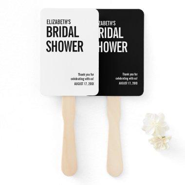 Simple Typography  Hand Fan