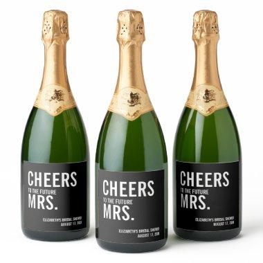 Simple Typography  Sparkling Wine Label