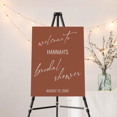 Simple Typography Terracotta  Foam Board