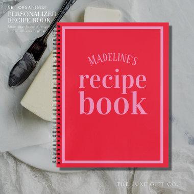 Simple Vintage Blank Recipe Book to Write In
