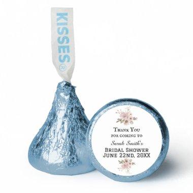 Simple Watercolor Floral Bridal Shower Thank You Hershey®'s Kisses®