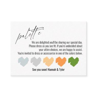 Simple Wedding Attire Color Palette Suggestions Enclosure