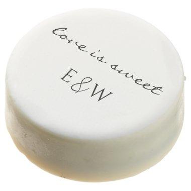 Simple Wedding Favor With Initials
